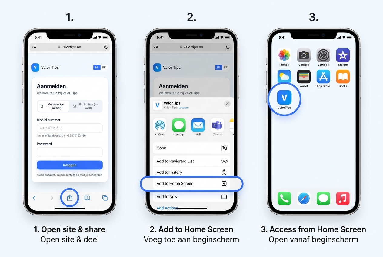 Op iPhone (Safari)